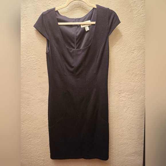 Joseph Ribkoff Fitted Black Dress | Elegant Minimal | Canada Made - Picture 2 of 8